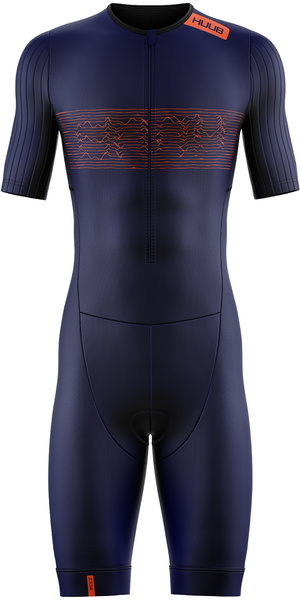 2026 HUUB Mens Contour Tri Suit CONTSNO - Navy / Orange